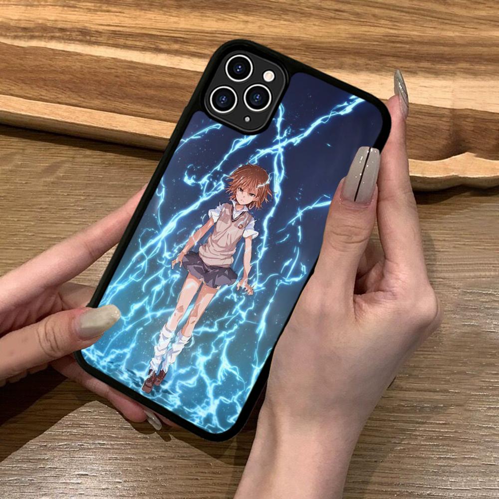 Аниме М-Мисака Микото Милый Чехол для Телефона Силиконовый PC+TPU Для Для iPhone 11 12 13 14 15 16 Plus Pro Max Чехол