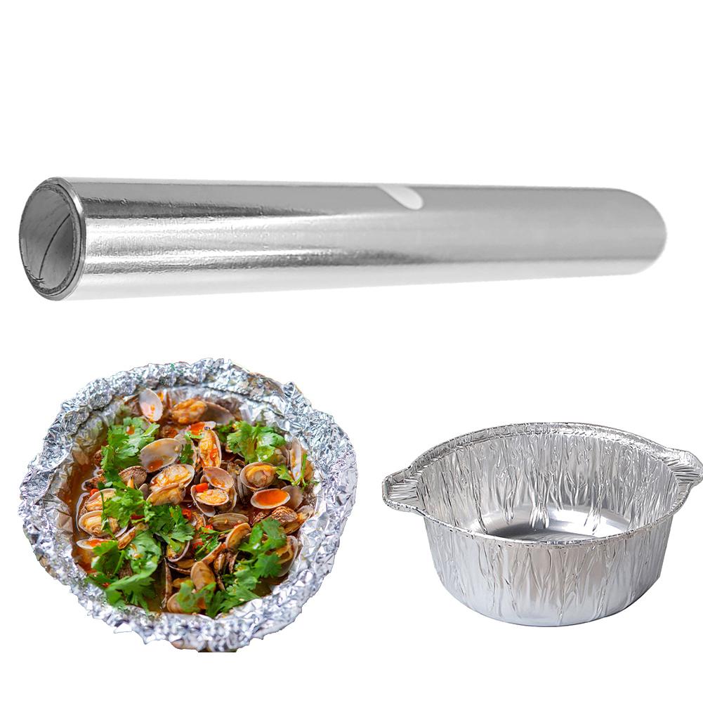 1 Pack Food Grade Disposable Tinfoil 12.2x1.65in Aluminium Foil Foil Wrap for Cooking BBQ Roasting