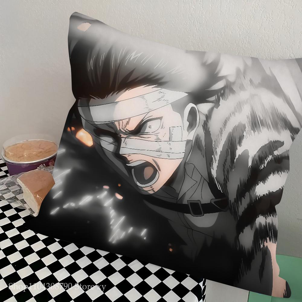 Леви Аккерман Атака Титанов Наволочка Квадратная Подушка Спальня Диван Досуг Комфорт Подушка Автомобиль Гостиная Украшение Дома