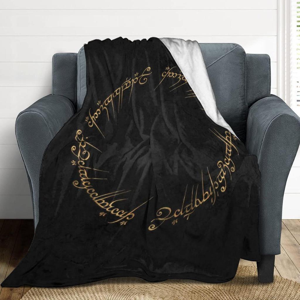 Super Soft Velvet Middle Earth Map Blanket - Lightweight, Durable, and Cozy Home Decor Quilt