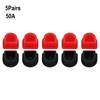 5 Pairs Waterproof Solid Line Plug FOR Plug Connector Waterproof Fixed Plug 50A-350A Red And Black Design
