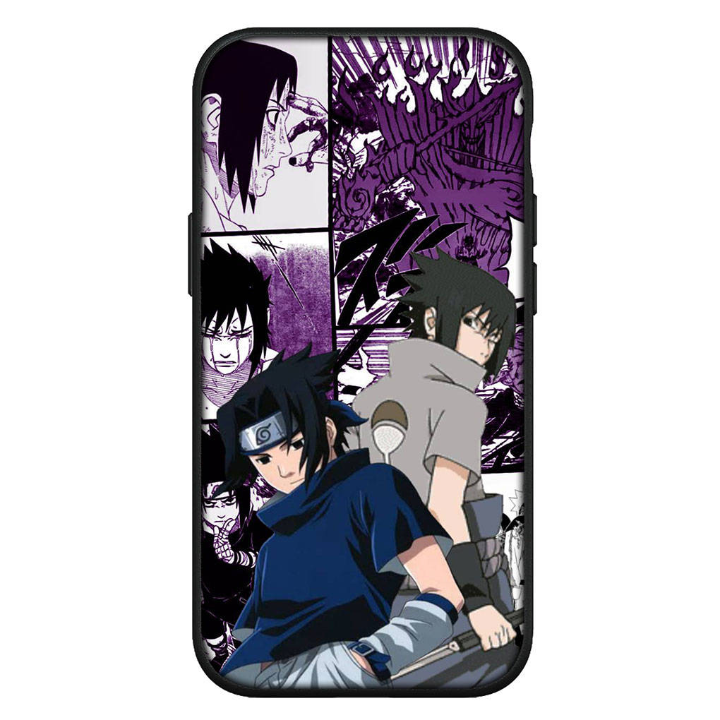 Чехол для iPhone 16 15 Xiaomi Redmi Note 14 13 12 11 Pro Max X 8 9 16e Samsung Galaxy S25 S24 S23 Moto E15 OPPO Huawei Наруто Учиха Саске чехол для телефона