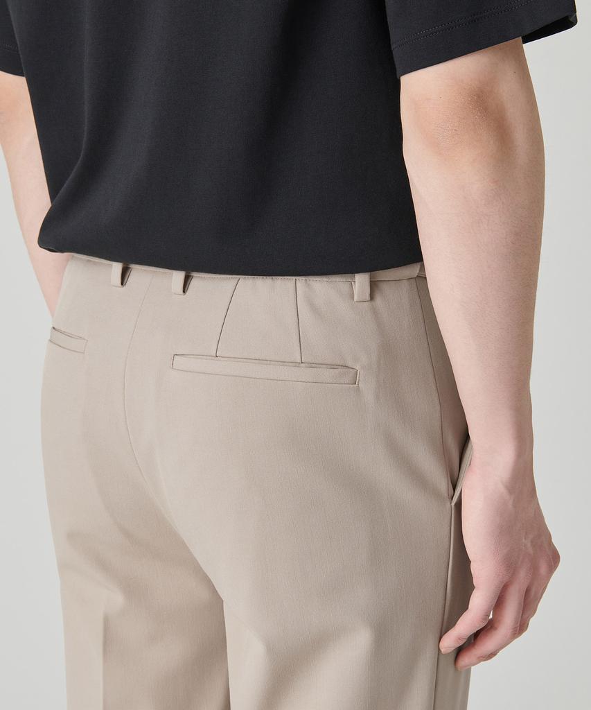 MUSINSA STANDARD Straight Hidden Banding Slacks [Beige]