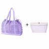 Mesh Drawstring Beach Bag Large Capacity Shopping Handbag Casual Travel Toiletry Bag
