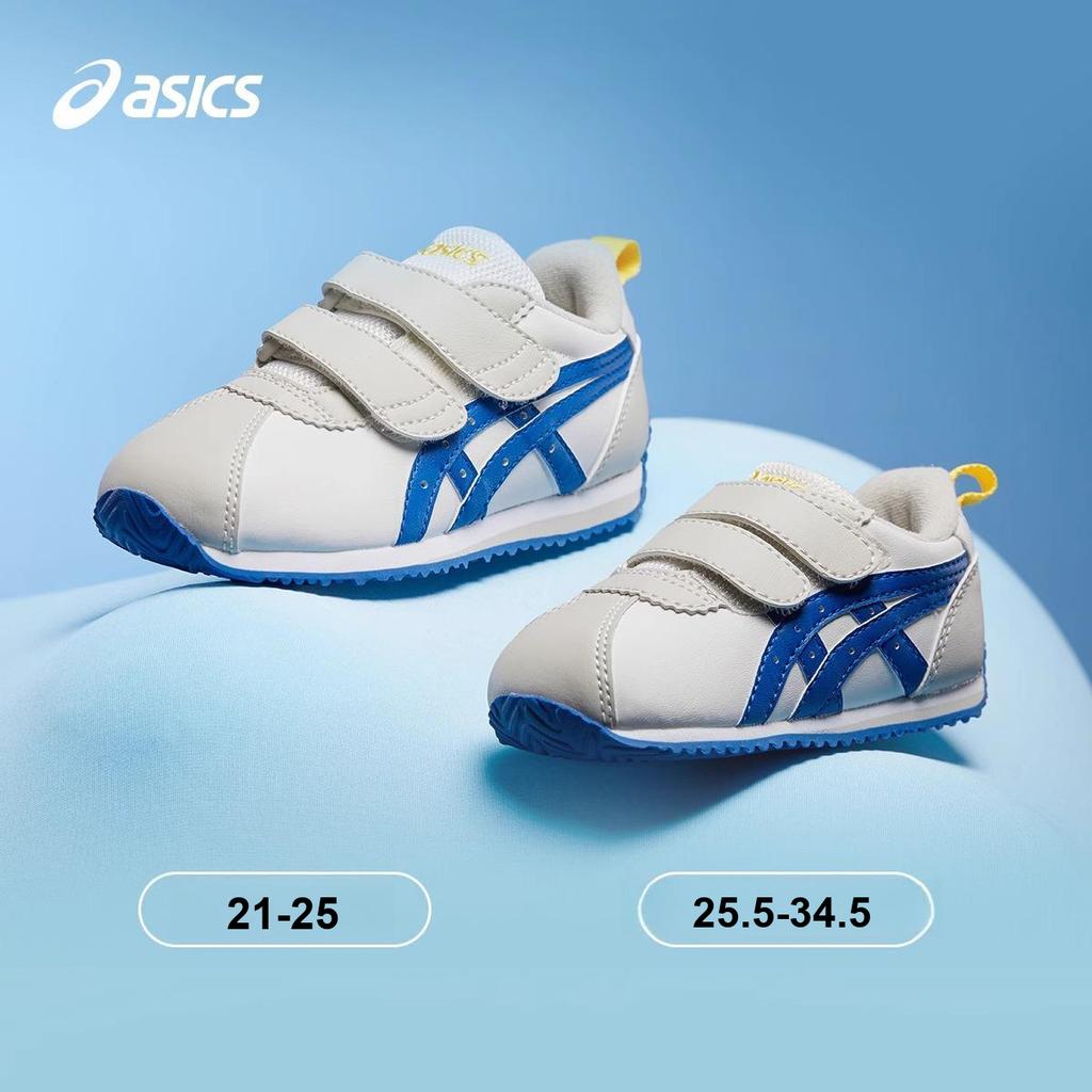 Asics Cotla Удобные Универсальные Нескользящие Низкие Детские Повседневные Кроссовки Детские Повседневные Кроссовки Белый Синий 1144A425-101