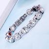 Stainless Steel Jewelry Zircon Bracelet New Male Creative Bracelet Tidal Magnet Infrared Stone Health Bracelet