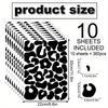 1 набор/ 10 шт. Наклейки на стену с леопардовым принтом, нерегулярный горошек, простой стиль, черная текстура, домашний декор, фоновая стена, самоклеящиеся наклейки на стену