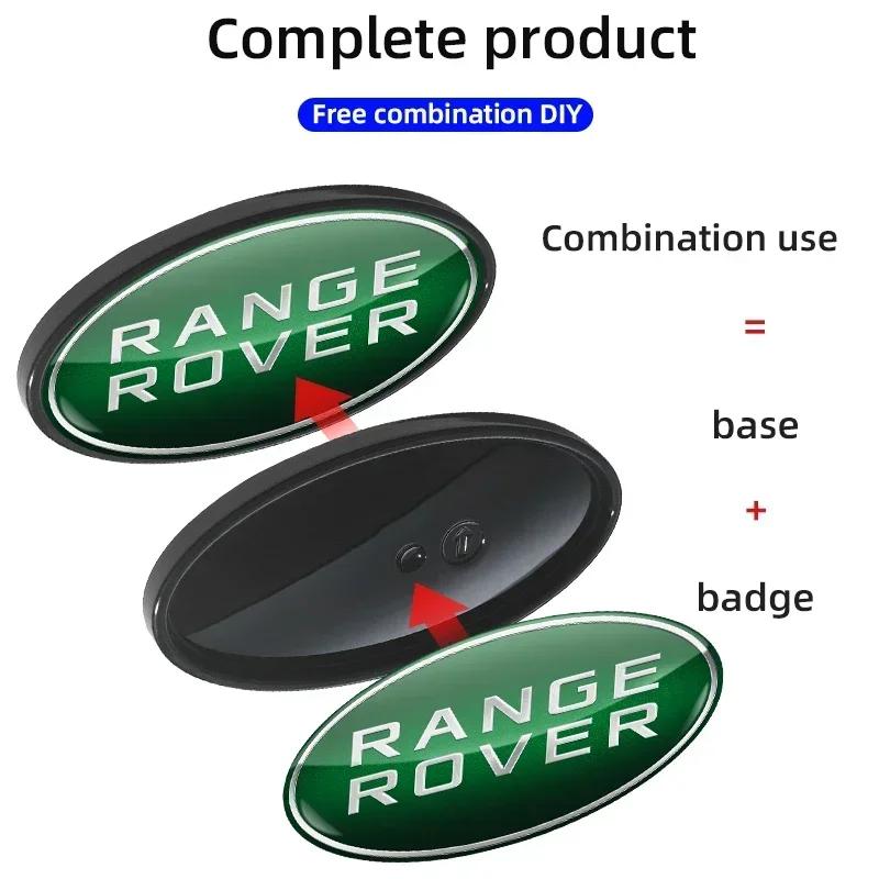 85mm/91mm 3D Logo Land Rover Badge Car Front Grille Emblem Rear Trunk Sticker For Land Range Rover Discovery Evoque Defender YJ1