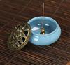Ceramic Incense Burners Portable Porcelain Censer Buddhism Incense Holder Home Tea House Yoga Studio 20pcs Incense Gift