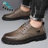 Men's Leather Shoes Men's Casual Leather Shoes Comfortable and Breathable Men's Shoes Work Shoes Tooling Shoes Rain Shoes
