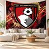 Bournemouth Football Wall Tapestry, Soft Fabric Wall Hanging, Decorative Backdrop For Bedroom Home Wall Art