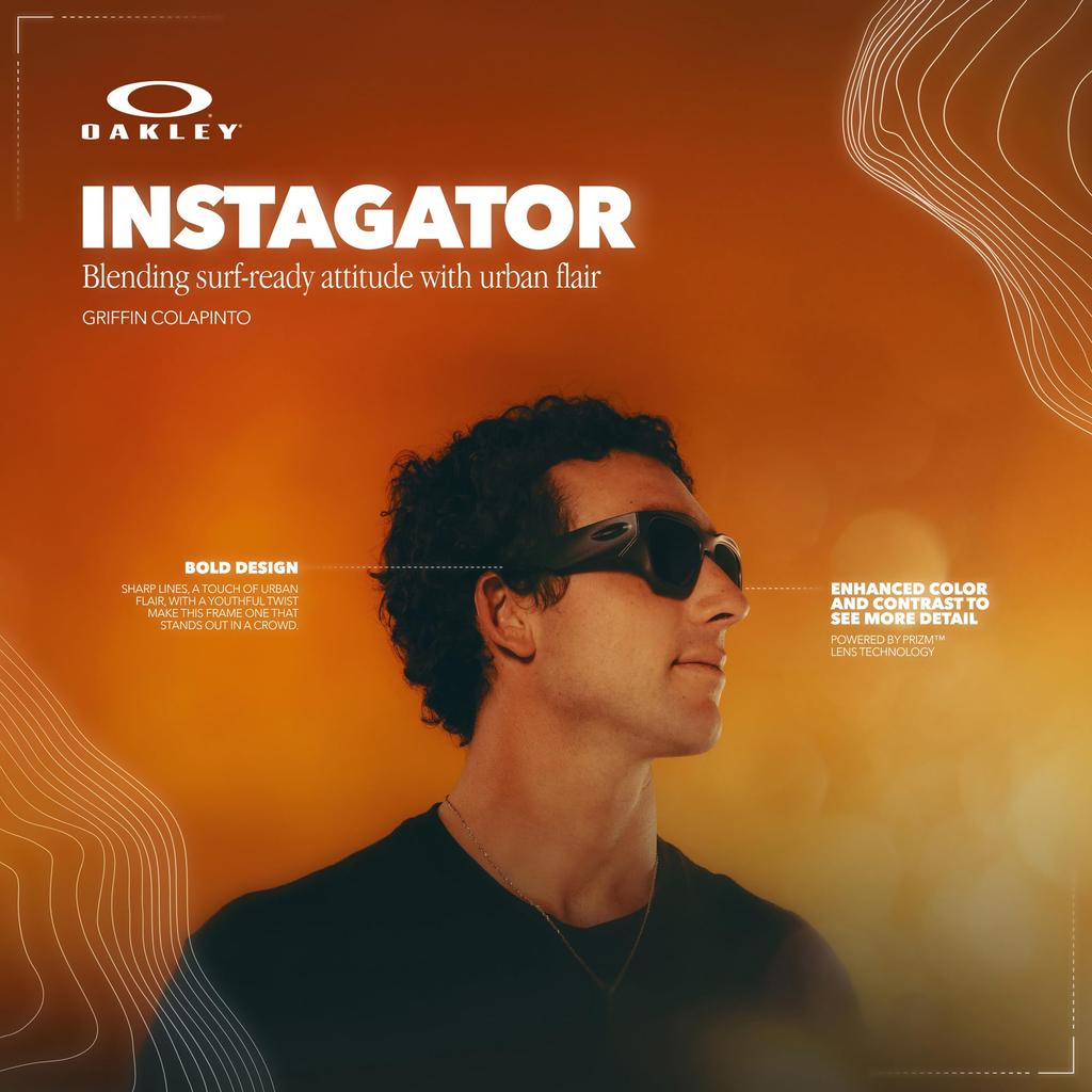 Солнцезащитные очки 0OO9514 PRIZM 58мм Instagator Матовый черный Черный Поляризационные 95140258 Поляризационные [Oakley]