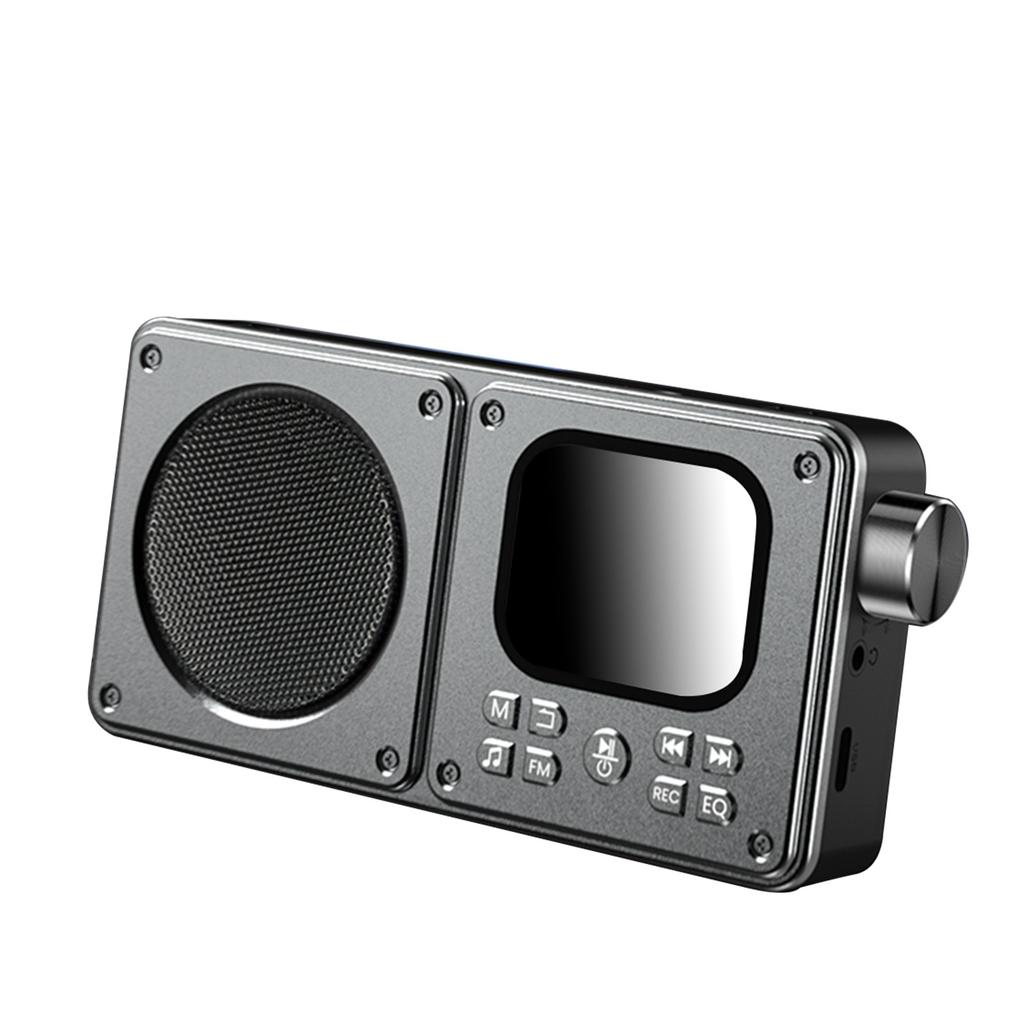 Портативный многофункциональный плеер FM-музыкальный плеер Bluetooth 5.4 MP3 с 2,01-дюймовым экраном, динамик с усиленным басом, поддержка