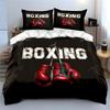 "Red Boxing Gloves Training Set"  kid's and adults' bedroom decor, Exquisite three-piece bedding set gift