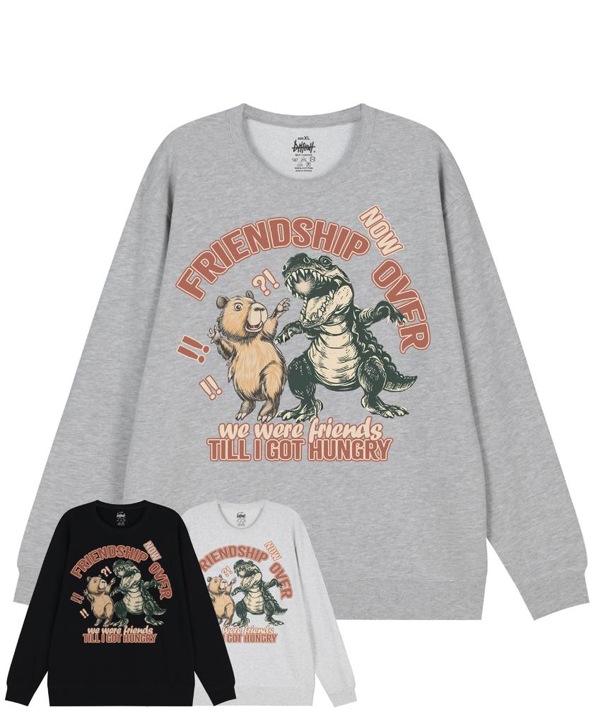 DRIFTOUT Capybara Friendship Is Over Sweatshirt (3 Colors)