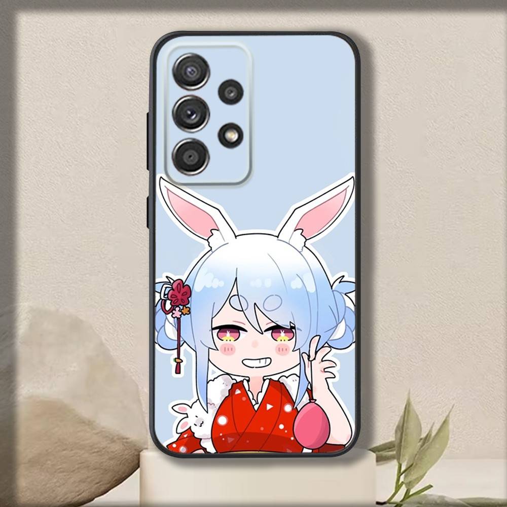U-Usada Anime P-Pekoras Phone Case For Samsung S 25,24,23,22,30,21,10,9,Ultra,Plus,Lite,FE,4,5 G Soft Black Case