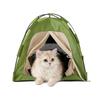 Waterproof Foldable Pet Tent Cat House Warm Cozy Curtain Style Cat Bed Dog Kennel Maternity Shelter Indoor Outdoor Use Durable