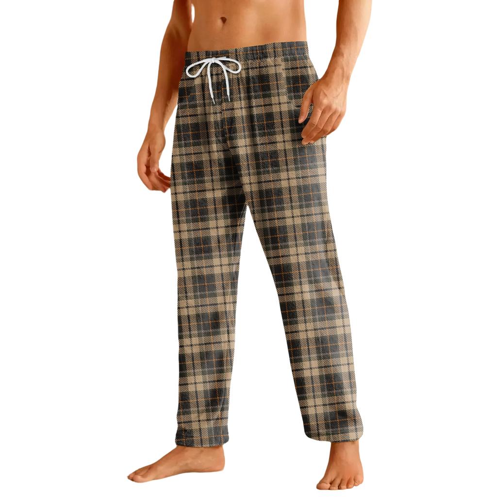 Men's Home Soft Pajama Pants Drawstring With Pockets Casual Sports Pants