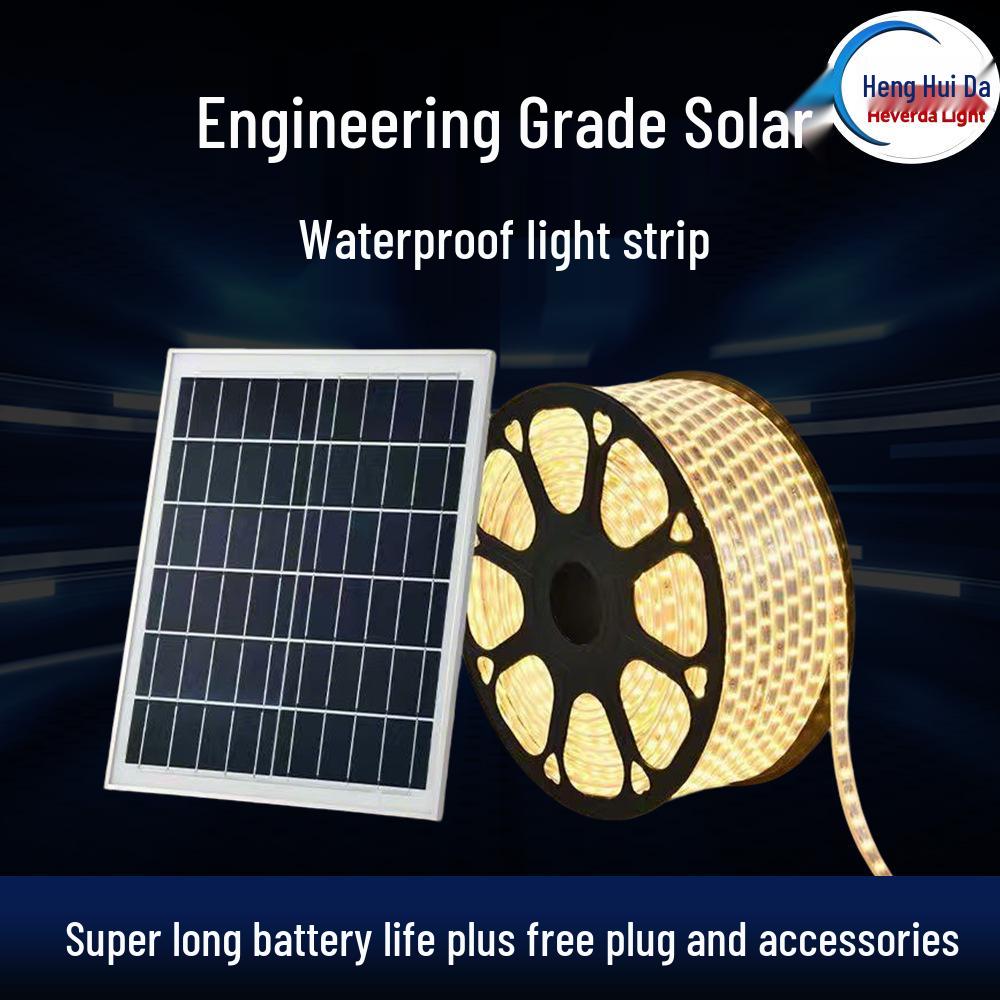 Outdoor Solar LED Strip Light: Waterproof Courtyard Landscape & High Brightness Balcony Model