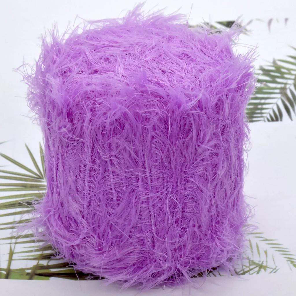 50 г/шт. Пряжа из искусственного норки-бархата для вязания спицами и крючком, для свитеров, шарфов. Нитки для шитья 30 м/33 ярда. 60% норка-бархат, 40% полиамидный шелк