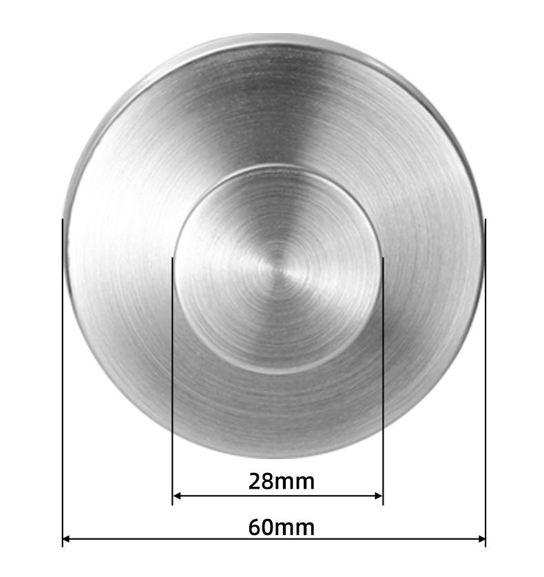 2Pcs Metal Suction Cup Hooks Strong Vacuum Bathroom Hook Waterproof Towel Holder Stainless Steel Reusable Wall Hanger