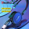 VAORLO 3 в 1 USB-кабель для зарядки для iPhone 11 Кабель Micro USB Type C Выдвижной портативный зарядный кабель для iPhone X 8 Samsung S9