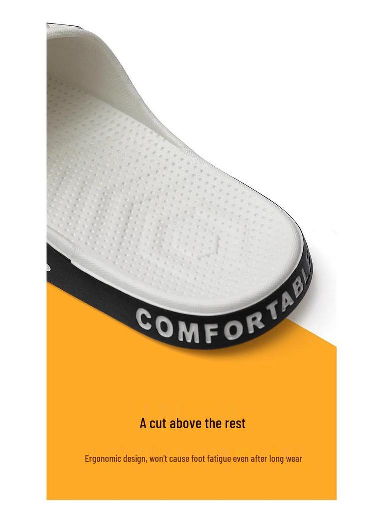 Мужские нескользящие прохладные летние тапочки для улицы, дома и ванной