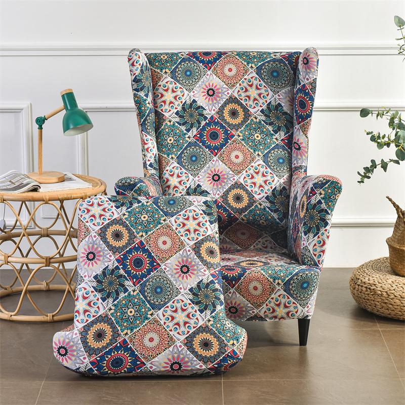 Чехлы на стулья в богемном стиле, эластичные чехлы на кресла из спандекса, чехлы для диванов в скандинавском стиле с чехлами на подушки сидений, защитный чехол для мебели