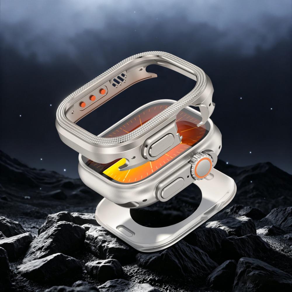 Роскошный сплавной корпус для Apple Watch Ultra 3 49 мм Чехол для Iwatch ULTRA 3 2 1 49 ММ Оболочка Жесткий Металлический Бампер Защитные Аксессуары