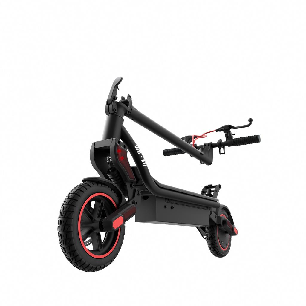 iScooter W8 9.3" Electric Scooter, 750W Motor, 45km Range, Dual Suspension, Off-Road Tires, Dual Disc Brakes for Urban & Light Trail Riding