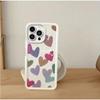 Чехол для iPhone 16 Pro с множеством сердечек, совместим с iPhone 15, 14 Pro Max, 13 и новым 12 - Японский/Корейский дизайн