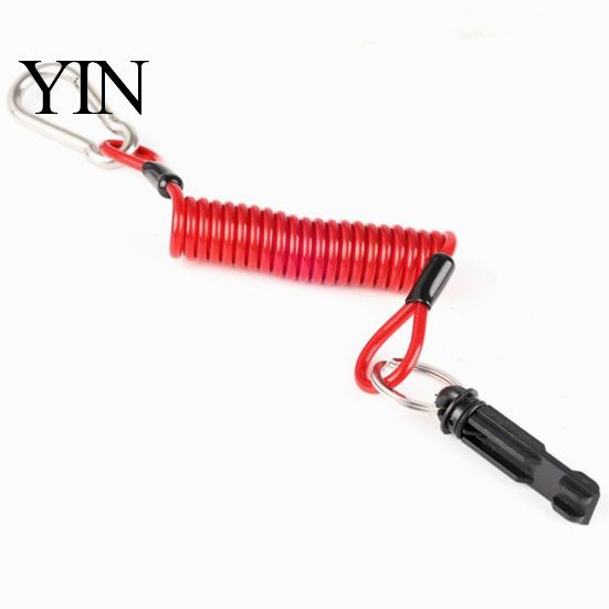 Heavy Duty Towing Cable 4FT/6FT Trailer Boat Breakaway Cable, 4mm Spring Brake Disconnect Wire with Nylon Switch Replacement Pin, 12V Direct