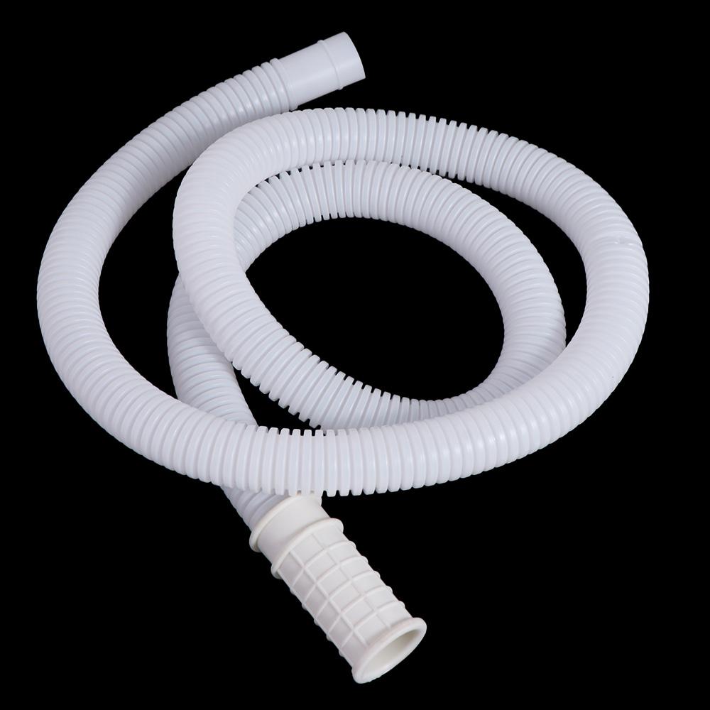 Белая труба для впуска воды в стиральную машину Пластиковый шланг для впуска воды Кондиционер Сливная труба Кухня