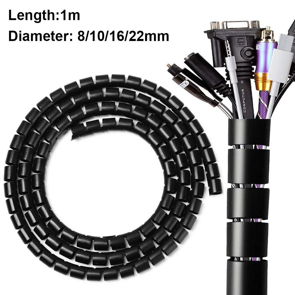 Spiral Cable Sleeve Cover Flexible Tube Line Organizer New Wrap Winding Cable