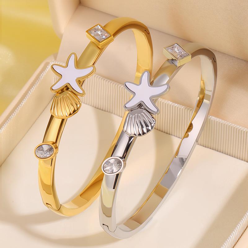 Beach Style Starfish Titanium Steel Couple Bracelet Hot Selling Bracelet