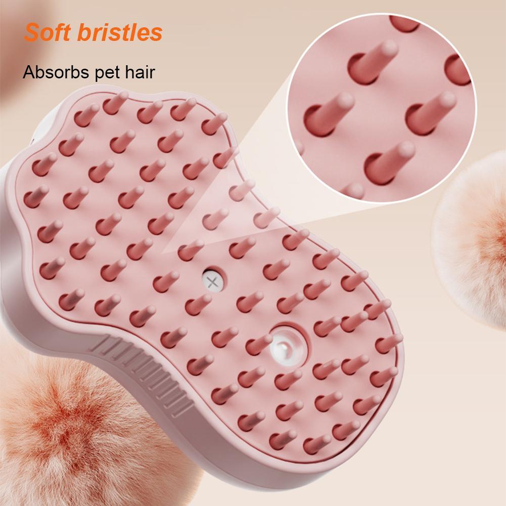Паровая щетка для кошек 3 в 1, УФ-очистка, паровой спрей, массаж, косметическая расческа, удаление шерсти у собак и кошек, паровая щетка, принадлежности для ухода за кошками