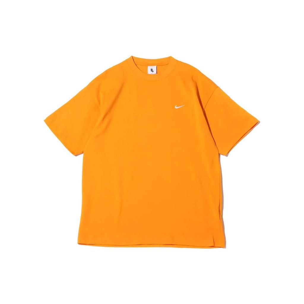 Nike Мужская футболка SS23 однотонная с круглым вырезом, облегающая, с коротким рукавом, топы, оранжевая DA0321-886