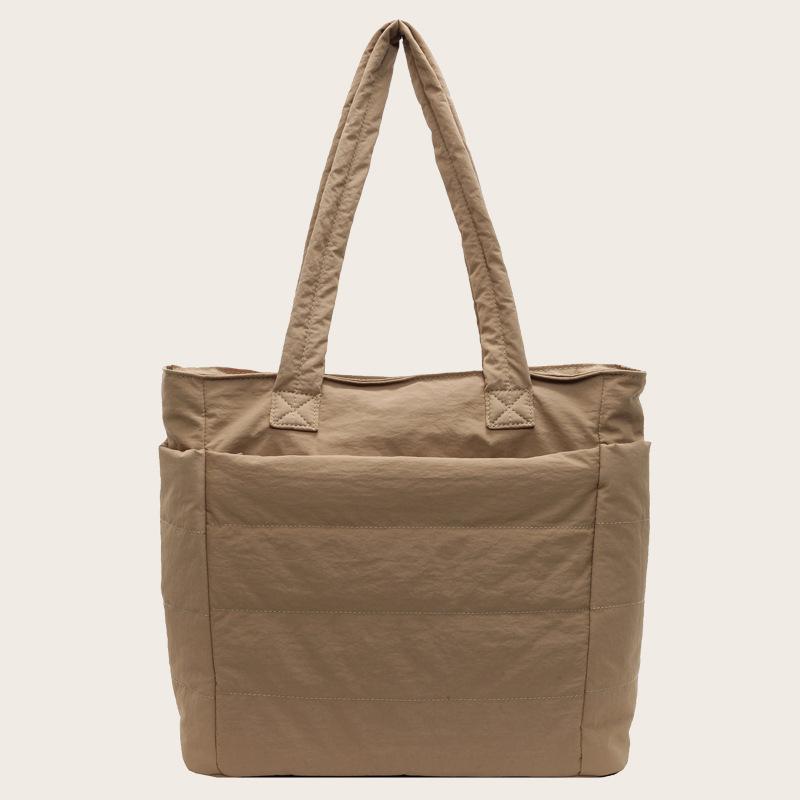 Сумка-тоут женская, большая вместительная сумка для поездок на работу, легкая сумка из нейлоновой ткани, сумка через плечо, студенческая дорожная сумка