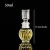 1 Pcs 50Ml Transparent Small Empty Spirit Whisky Wine Bottle Mini Glass Alcohol Liquor Bottles With Screw Cap Whiskey Decanter
