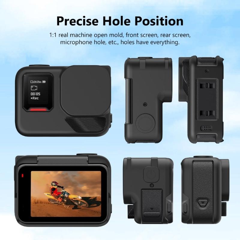 Silicone Case Featuring Precise Cut and Durability For 360 Action With Lens Cover