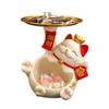 Home Living Room Porch Decoration Pieces Charm Cat Tray Entry Key Storage Ornaments Gift Idea