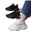 Популярные черные туфли для папы, женские, весна 2025, новые модели, показывают ноги, маленькая толстая подошва, повседневная дышащая спортивная обувь