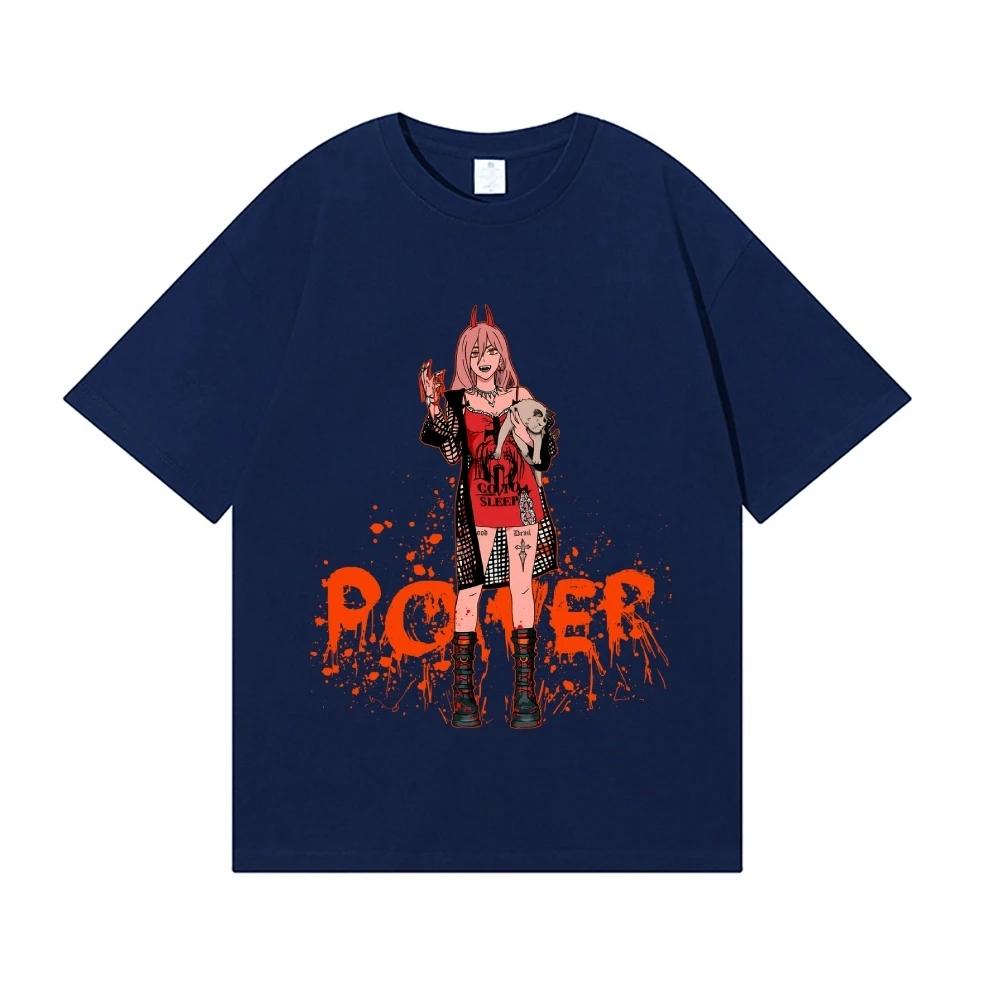 2026 New Chainsaw Man Power Japanese Style Classic Tee High-quality Streetwear T-shirts Suitable for Both Men Women Summer