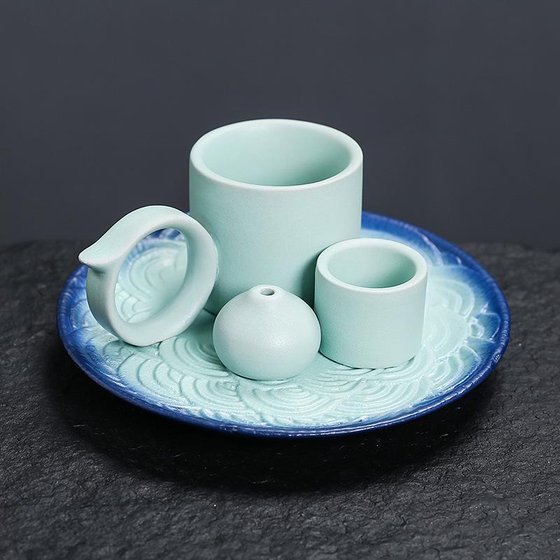 Новый керамический набор для благовоний - Многофункциональный домашний декор, 4-в-1 подставка для благовонных палочек и шалфея, держатель для пало санто и свечей