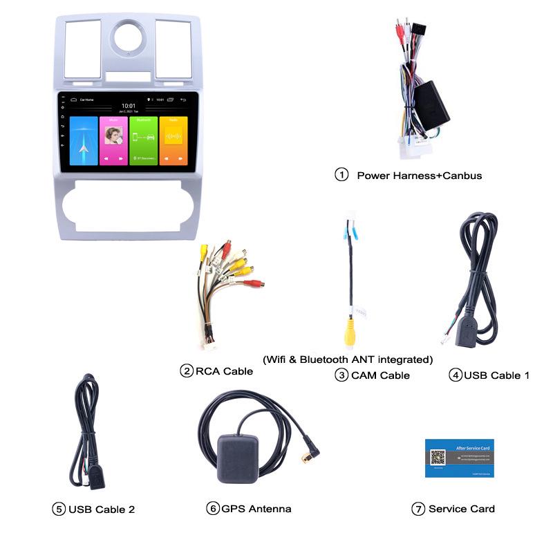 Chrysler 300C Android GPS Навигация с Камерой Заднего Вида