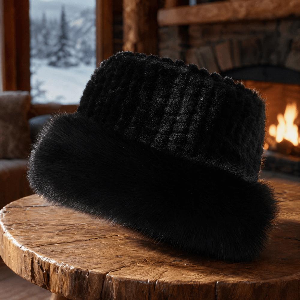Faux Fur Faux Fur Bucket Hat Ear Protection Ear Flap Winter Hat Autumn Winter