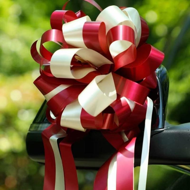 Flower Pulling Wedding Room Staircase Handrail Ball Flower Men's Team Decoration Wedding Decoration Ribbon Decoration, Flower Pulling