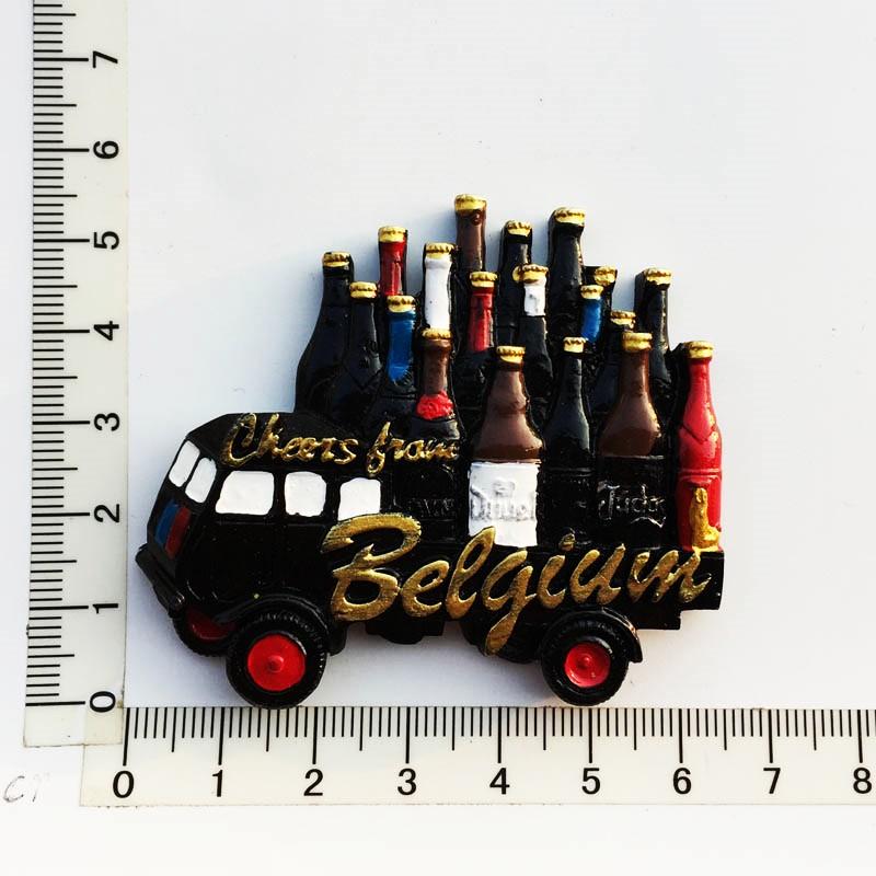 Бельгия Магнит на холодильник из смолы Гент Монс Магниты на холодильник 3D Наклейки Магнитные магниты Декор Брюгге Брюссель Туристический сувенир