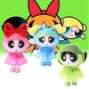 The Powerpuff Girls Blossom Raincoat Plush Toy Backpack Keychain Cartoon Pendant