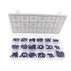 270PCS O Ring NBR Seal Washer Plumbing Gasket Nitrile Butadiene Rubber Spacer Oil Resistance Oring Repair Kit